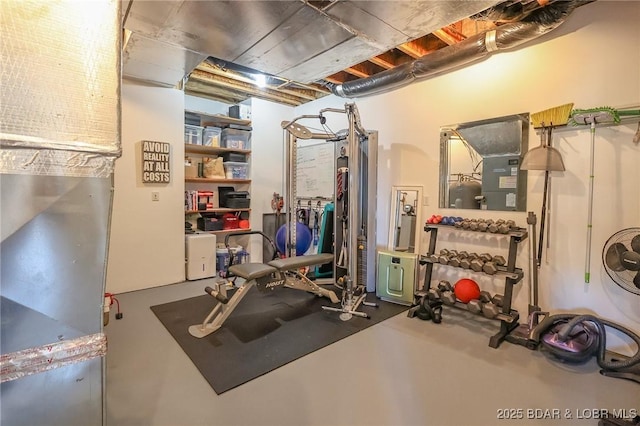 view of exercise room