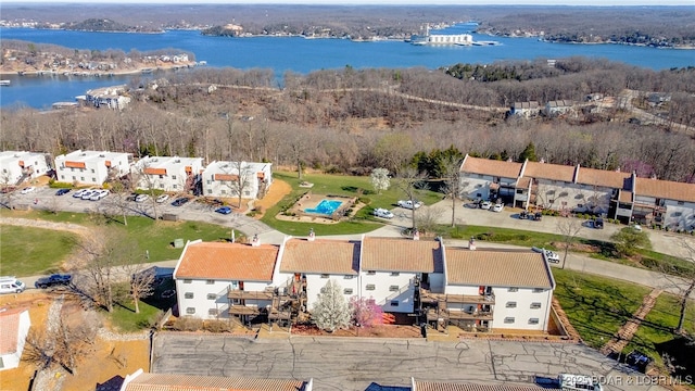 85 La Jolla Dr Unit 1C/346, Lake Ozark, MO 65049 - drone / aerial view with a water view and a forest view