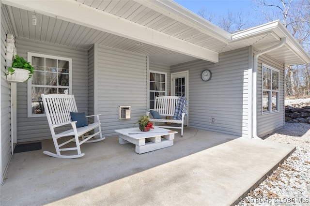 view of patio / terrace featuring a porch