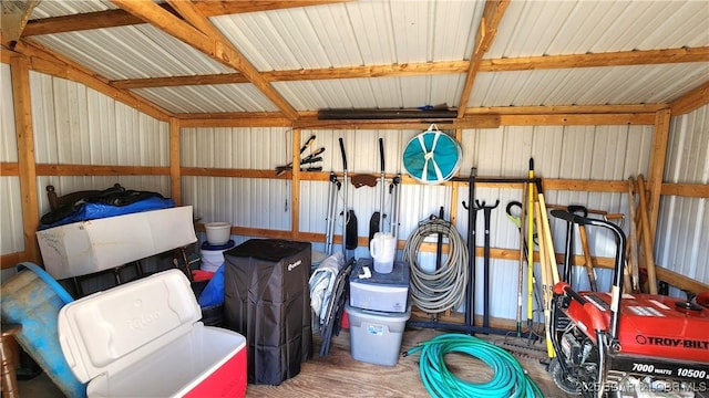 storage room featuring a garage