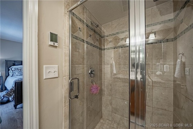 full bath featuring a shower stall