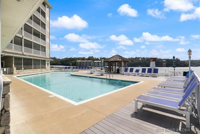 community pool featuring a patio