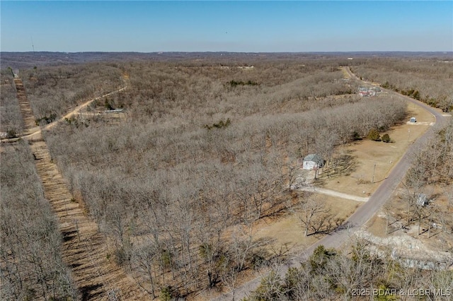 aerial view with a rural view