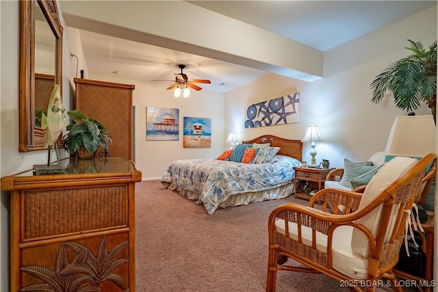 bedroom with carpet flooring