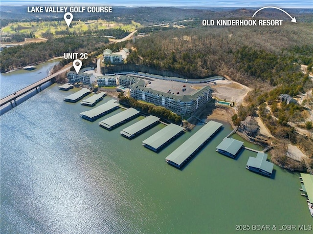 298 Cedar Heights Dr Unit 2C, Camdenton, MO 65020 - bird's eye view with a water view