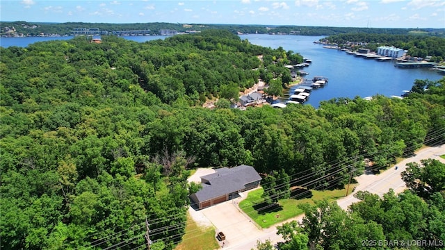 217 Highline Rd, Lake Ozark, MO 65049 - aerial view of a forest and a large body of water