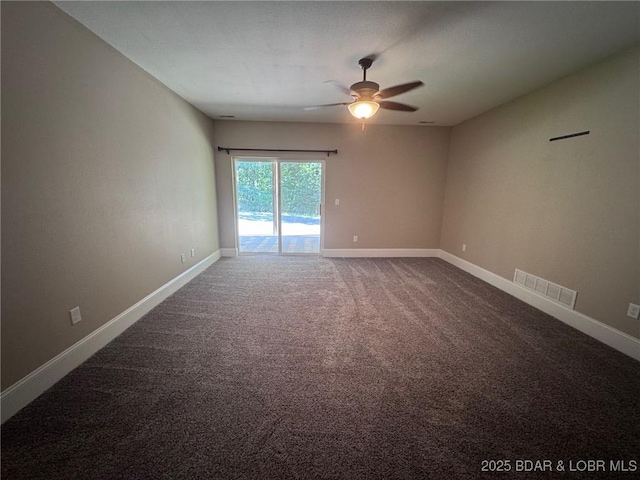 217 Highline Rd, Lake Ozark, MO 65049 - carpeted empty room with ceiling fan and baseboards