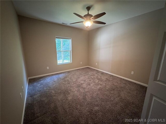 217 Highline Rd, Lake Ozark, MO 65049 - unfurnished room featuring a ceiling fan and carpet floors