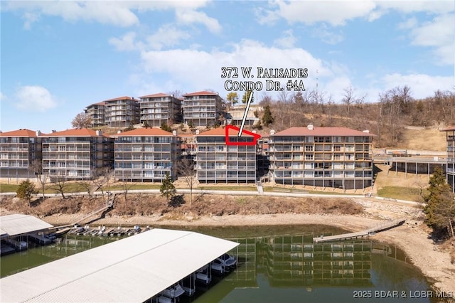 372 W Palisades Condo Dr Unit 4A, Lake Ozark, MO 65049 - exterior space featuring a water view