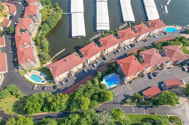 372 W Palisades Condo Dr Unit 4A, Lake Ozark, MO 65049 - drone / aerial view with a water view