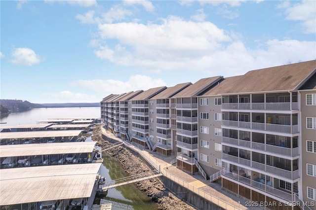 view of property featuring a water view