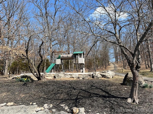 view of yard with playground community