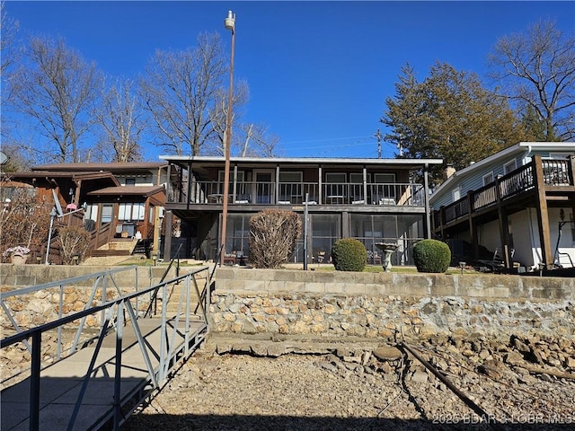 33 Zebco Ct, Edwards, MO 65326 - view of rear view of house