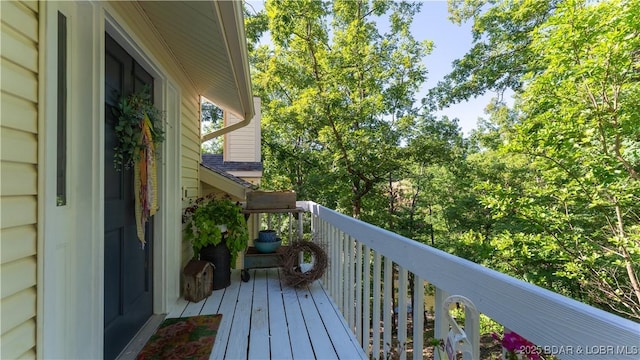 view of balcony