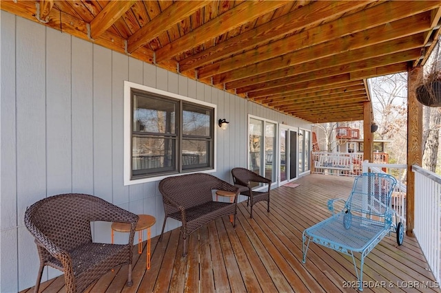2813 Great Lake View Dr, Gravois Mills, MO 65037 - view of deck