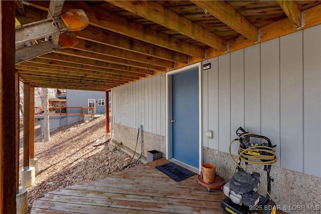 2813 Great Lake View Dr, Gravois Mills, MO 65037 - view of wooden deck