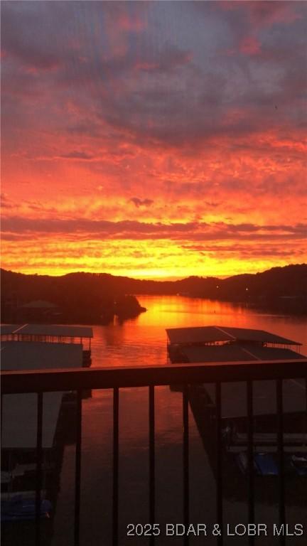 201 Marina Residence Dr Unit 3C, Camdenton, MO 65020 - water view with a mountain backdrop