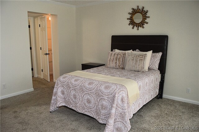 207 Circle Edge Unit 1A, Lake Ozark, MO 65049 - bedroom featuring carpet floors and ornamental molding