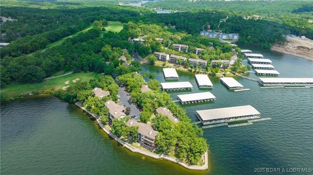 207 Circle Edge Unit 1A, Lake Ozark, MO 65049 - drone / aerial view of a large body of water and a forest