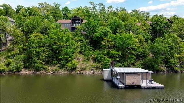 189 Black Rock Rd, Camdenton, MO 65020 - dock area featuring a water view