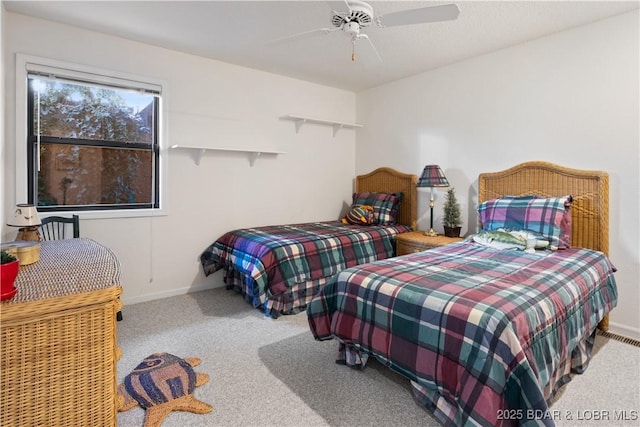 262 Bluff Blvd Unit 1B, Camdenton, MO 65020 - carpeted bedroom with baseboards and a ceiling fan