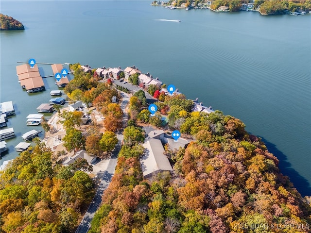 4465 Hamrock Ln Unit 502, Osage Beach, MO 65065 - birds eye view of property with a residential view and a water view