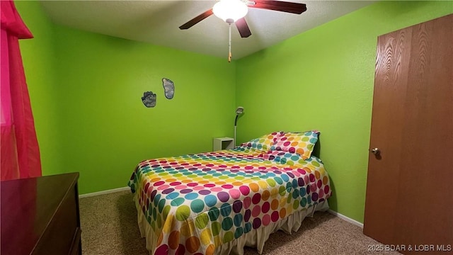 31347 Northshore Dr Unit 101A, Rocky Mount, MO 65072 - bedroom featuring carpet flooring, baseboards, and ceiling fan