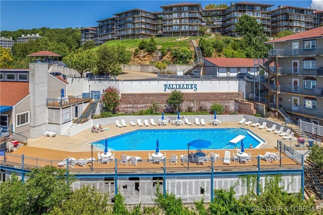 view of community pool