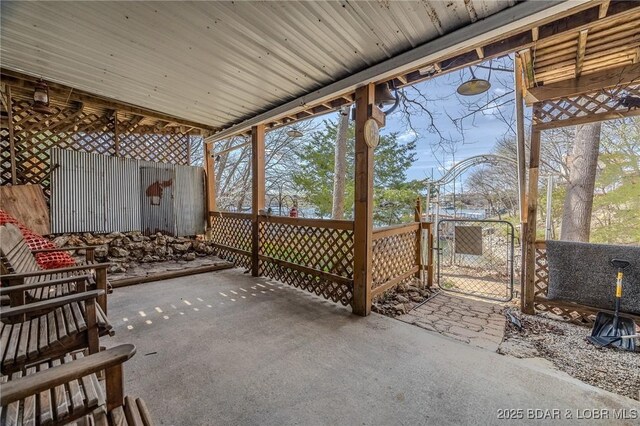 27394 Cross Ln, Barnett, MO 65011 - view of patio / terrace with a gate