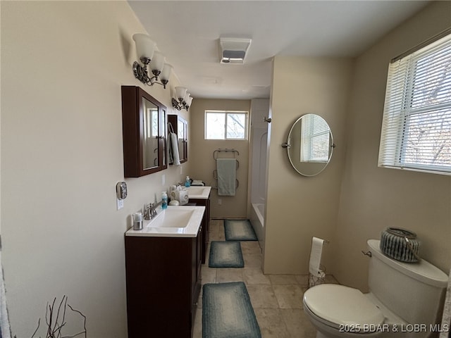 1265 Lick Creek Rd, Edwards, MO 65326 - full bathroom with vanity, tub / shower combination, and tile patterned flooring