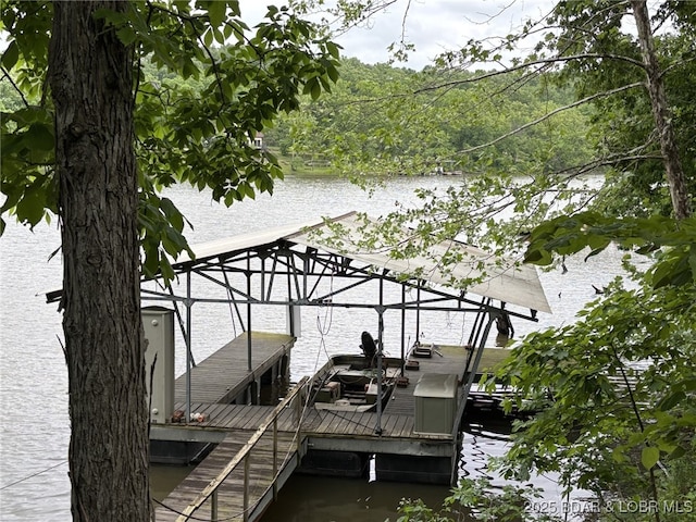 1265 Lick Creek Rd, Edwards, MO 65326 - dock area featuring a water view