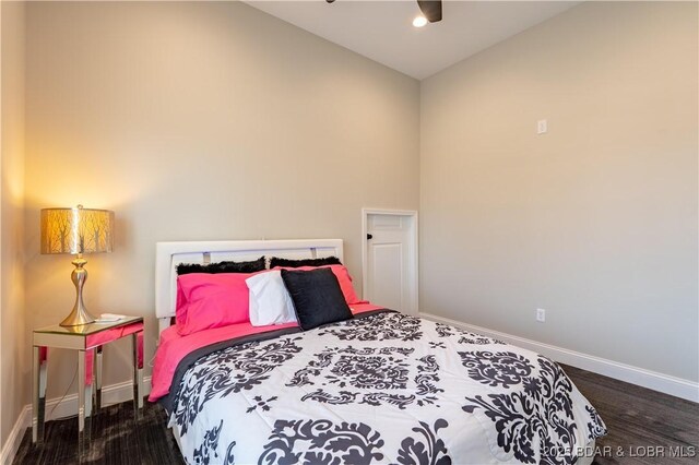 TBD Willow Rd, Eldon, MO 65026 - bedroom featuring wood finished floors and high vaulted ceiling