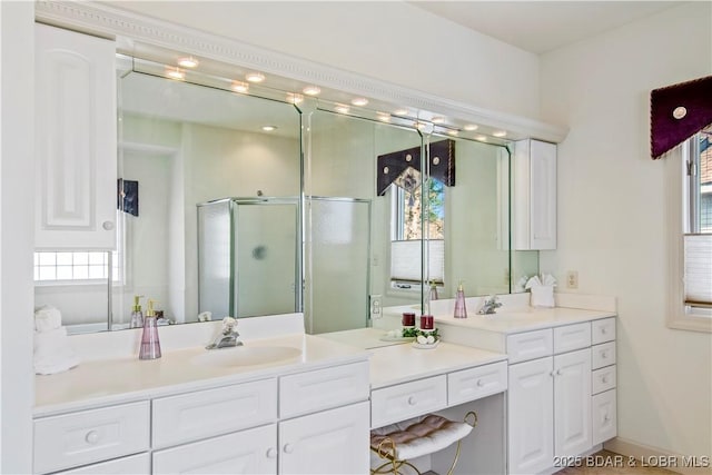 1065 Imperial Point Dr, Four Seasons, MO 65049 - bathroom with vanity and a stall shower