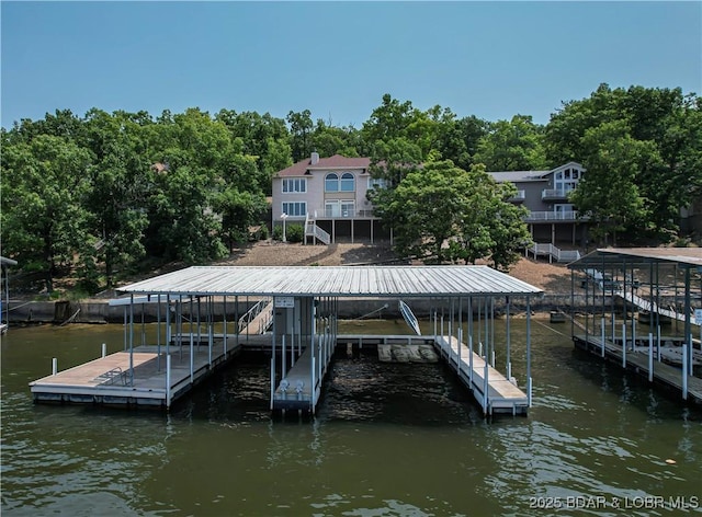 1065 Imperial Point Dr, Four Seasons, MO 65049 - dock area with a water view and boat lift