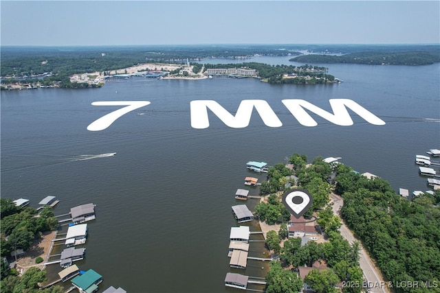 1065 Imperial Point Dr, Four Seasons, MO 65049 - drone / aerial view of a large body of water