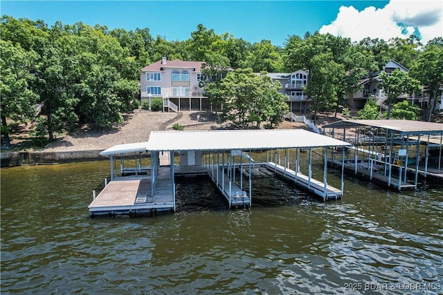 1065 Imperial Point Dr, Four Seasons, MO 65049 - dock area featuring boat lift and a water view
