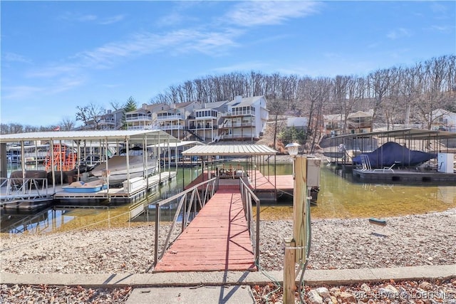 1293 Ginger Rd, Lake Ozark, MO 65049 - view of dock with a water view and a residential view