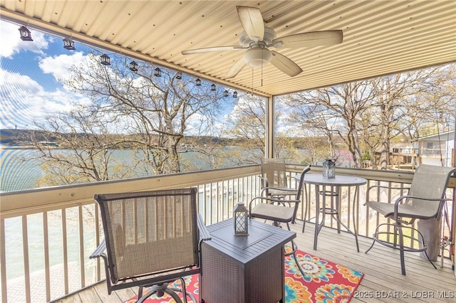 2500 Bay Point Ln Unit 135, Osage Beach, MO 65065 - deck with a ceiling fan