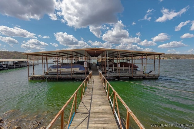 2500 Bay Point Ln Unit 135, Osage Beach, MO 65065 - dock area with a water view and boat lift