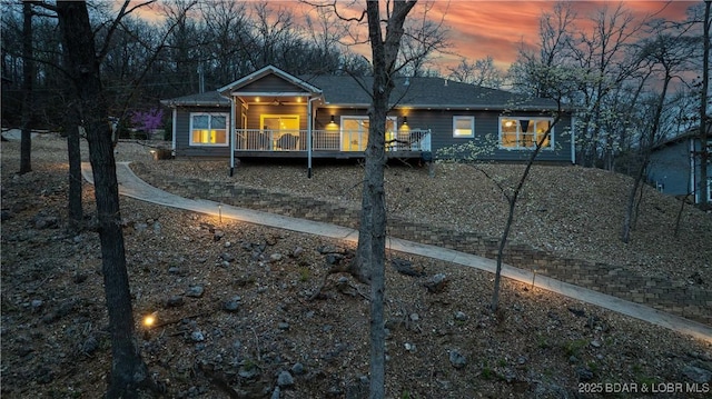 exterior space featuring a deck