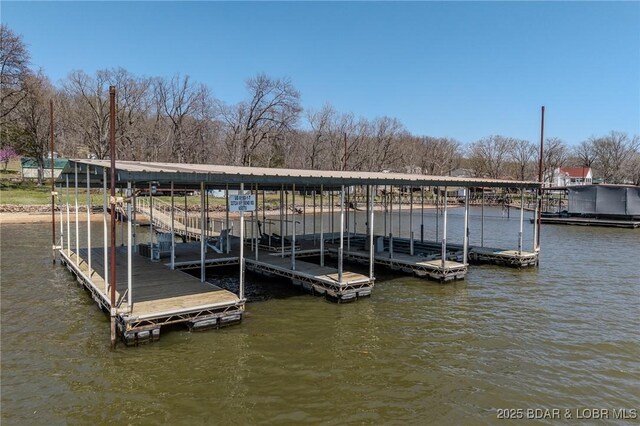 33724 Ivy Bnd, Stover, MO 65078 - dock with a water view and boat lift
