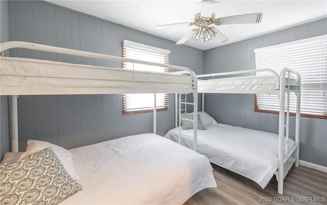 29829 Sheldy Dr, Rocky Mount, MO 65072 - bedroom featuring a ceiling fan and wood finished floors