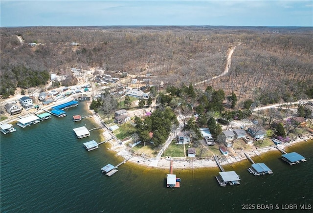 29829 Sheldy Dr, Rocky Mount, MO 65072 - drone / aerial view with a water view