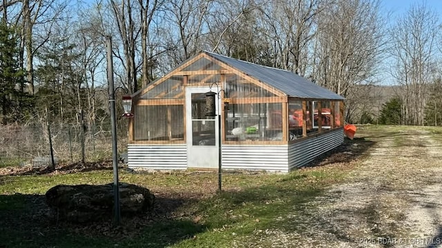 view of greenhouse