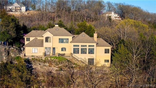 aerial view of property and surrounding area