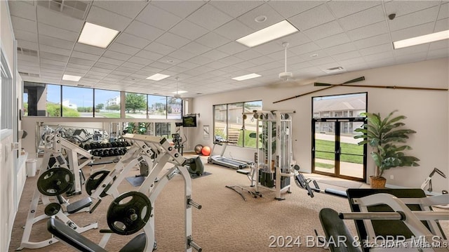 1205 Lands End Pkwy Unit 533, Osage Beach, MO 65065 - exercise room featuring carpet