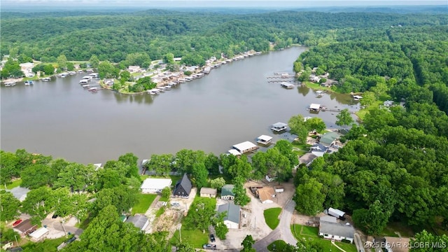 21 Ke Jo Point Rd, Gravois Mills, MO 65037 - aerial overview of property's location with nearby suburban area