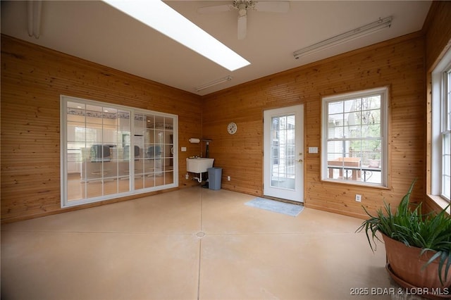 393 Crystal Springs Rd, Linn Creek, MO 65052 - unfurnished sunroom with a sink