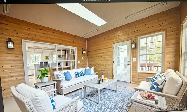 393 Crystal Springs Rd, Linn Creek, MO 65052 - sunroom featuring a skylight