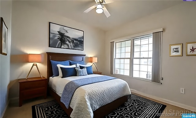 393 Crystal Springs Rd, Linn Creek, MO 65052 - bedroom featuring baseboards and ceiling fan